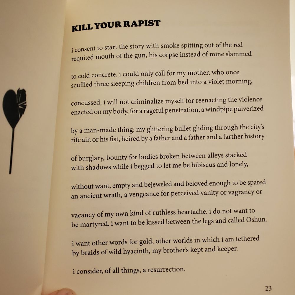 The poem KILL YOUR RAPIST 