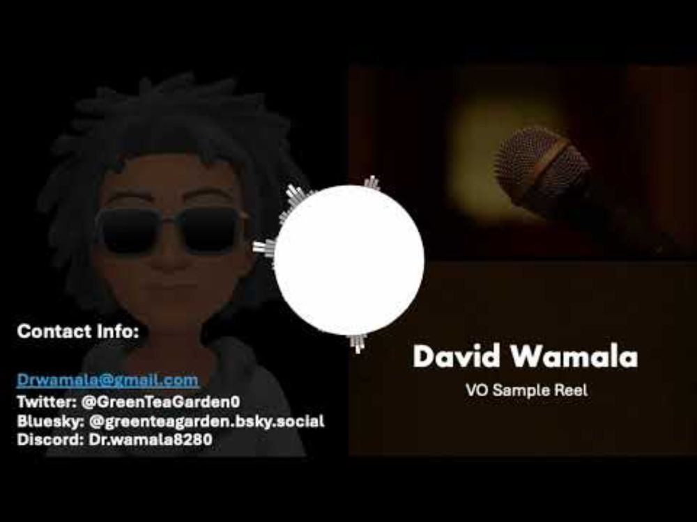 David Wamala - Character Sample Reel