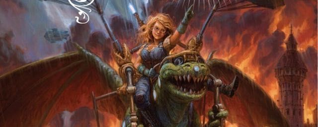 While in most instances she has straight hair, I feel like there is room for interpretation here

(Cover of Agatha H. and the Siege of Mechanicsburg)