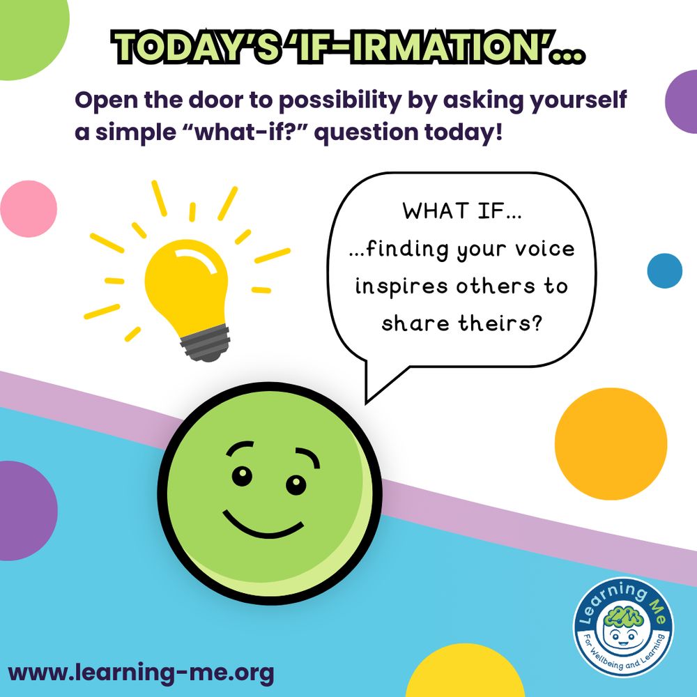 Open the door to possibility by asking yourself a simple "what-if" question today! What if finding your voice inspires others to share theirs?
