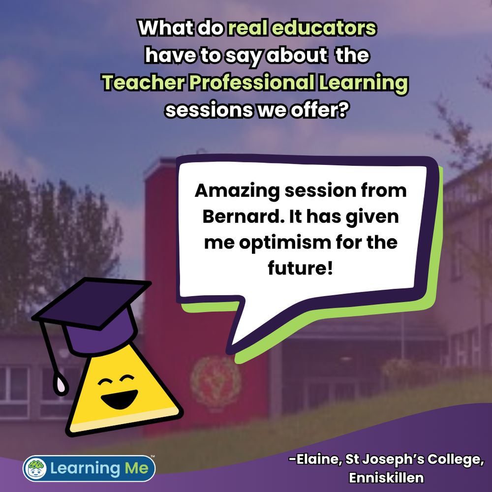 "Amazing session from Bernard. It has given me optimism for the future!- Elaine, St Joseph's College, Enniskillen.