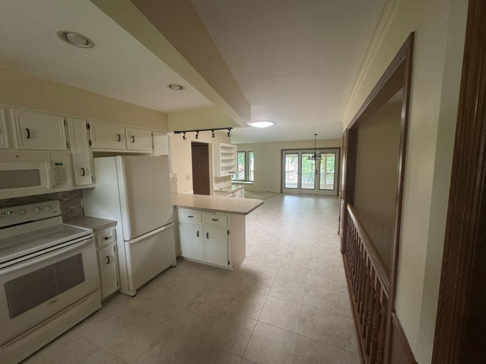 View from the front door of an empty condo