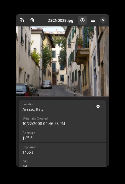 Screenshot of Loupe