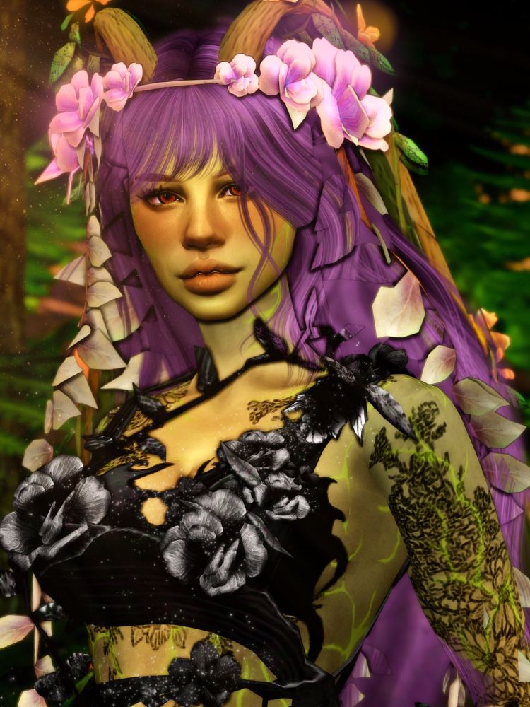 A The Sims 4 Create-A-Sim picture of a PlantSim.