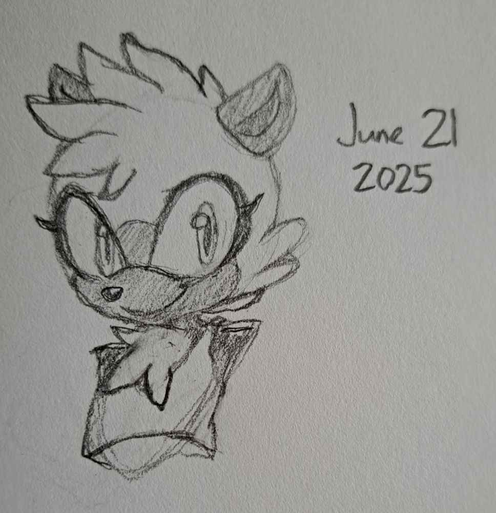 A bust sketch of Tangle the Lemur from the Sonic IDW Comics