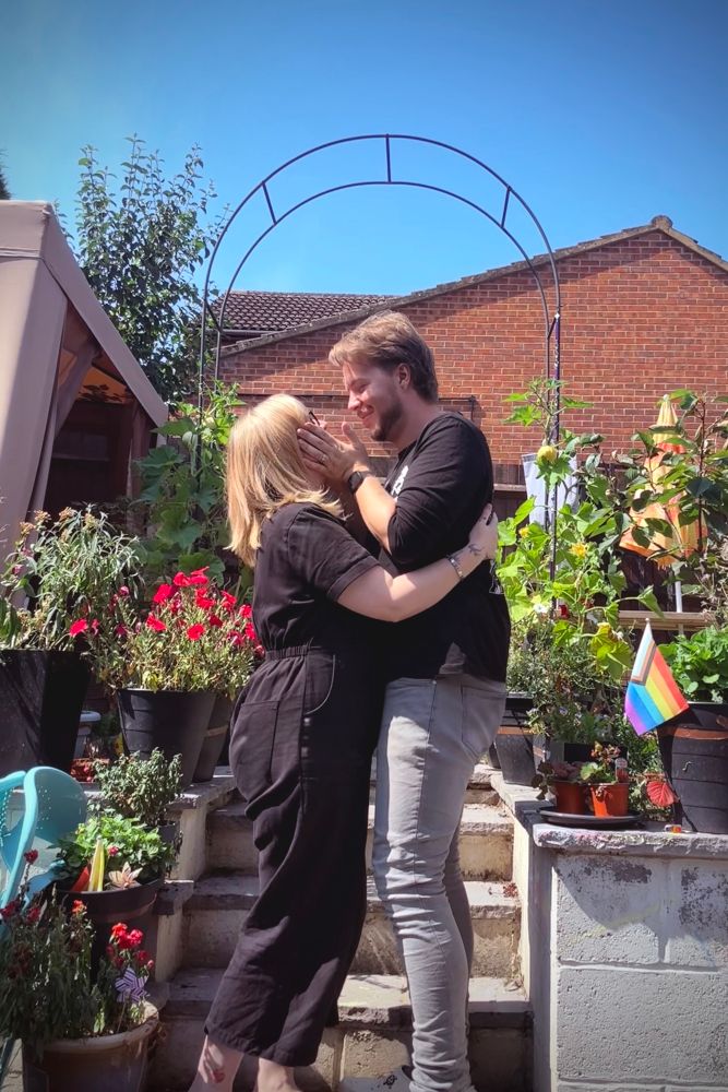 A couple in the garden they have spent years building being all cute n’shit. 