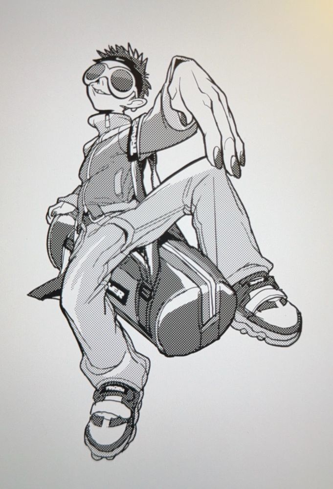 illustration of a Heisei style boy