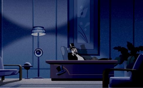 Oswald Cobblepot AKA the penguin on a phone call with Bane (the mystery of the batwoman movie)