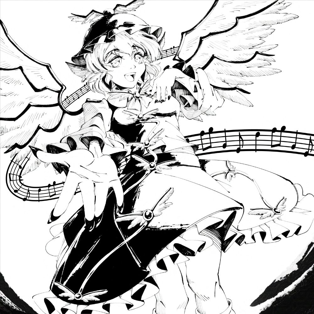 Illustration of Mystia Lorelei from Touhou 08: Imperishable Night
