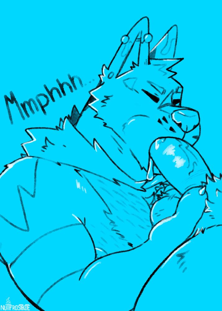 Frostbite sucking a dick that is a Mouthfull
