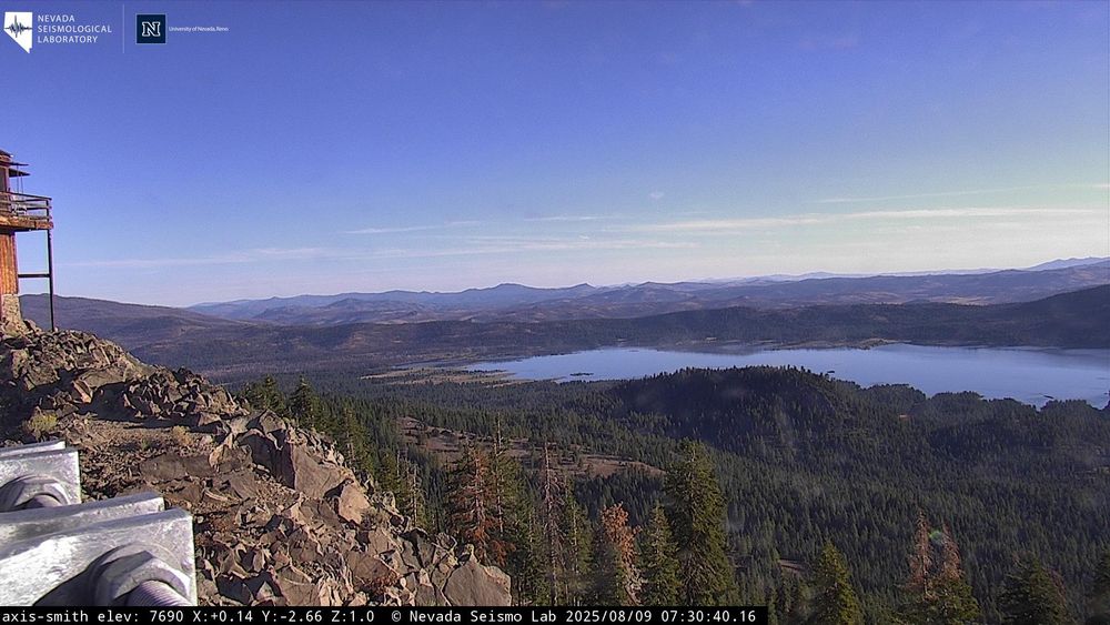 An image from AlertWildfire: Smith, Sierra County, CA
🗺39.8674, -120.5305 🧭0° ⛰7543 ft
https://ops.alertcalifornia.org/cam-console/15669