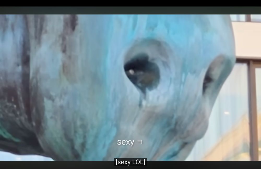 and then he says: "sexy"