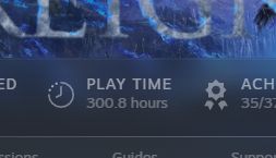 screenshot showing my 300.8 hours in elden ring nightreign yipii