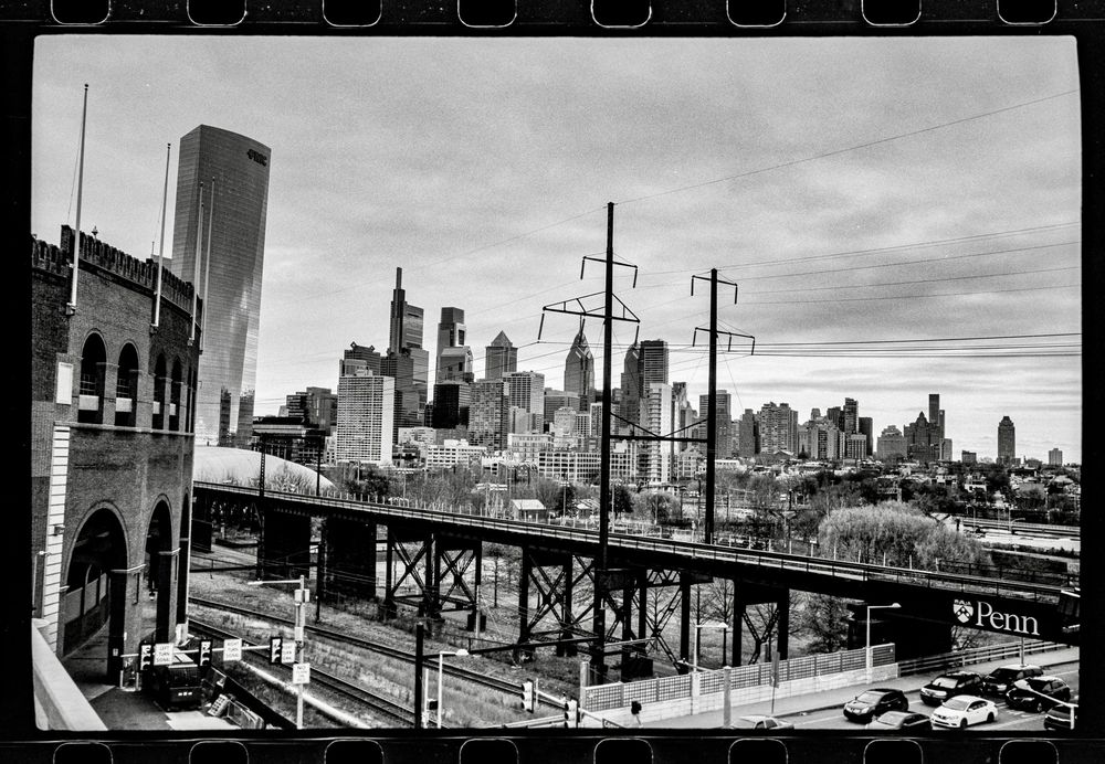 Morning sun on the Philly skyline from the west side of the Schuylkill. 