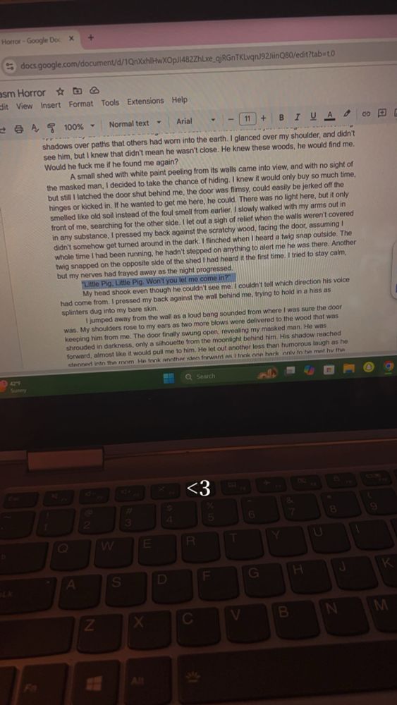 “Little Pig, Little Pig. Won’t you let me come in?”