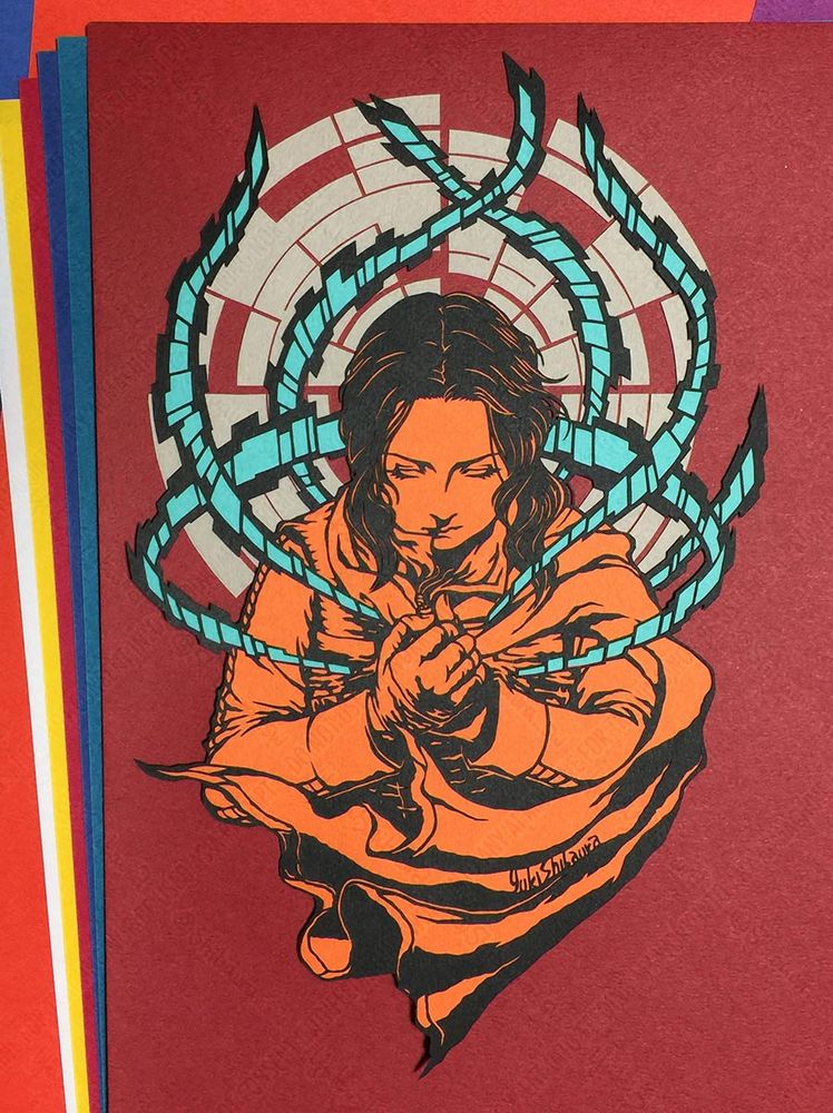 スターウォーズ　ローグワン　切り絵　ジン・アーソ