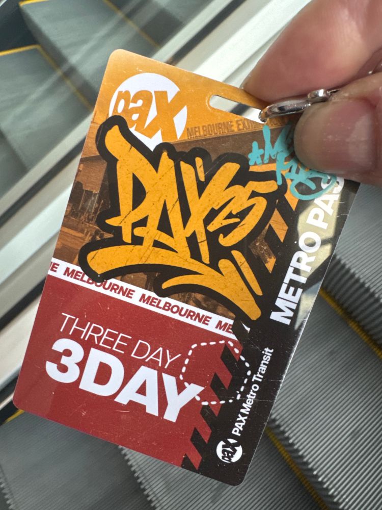 Badge 3 jours pour PAX Australia 