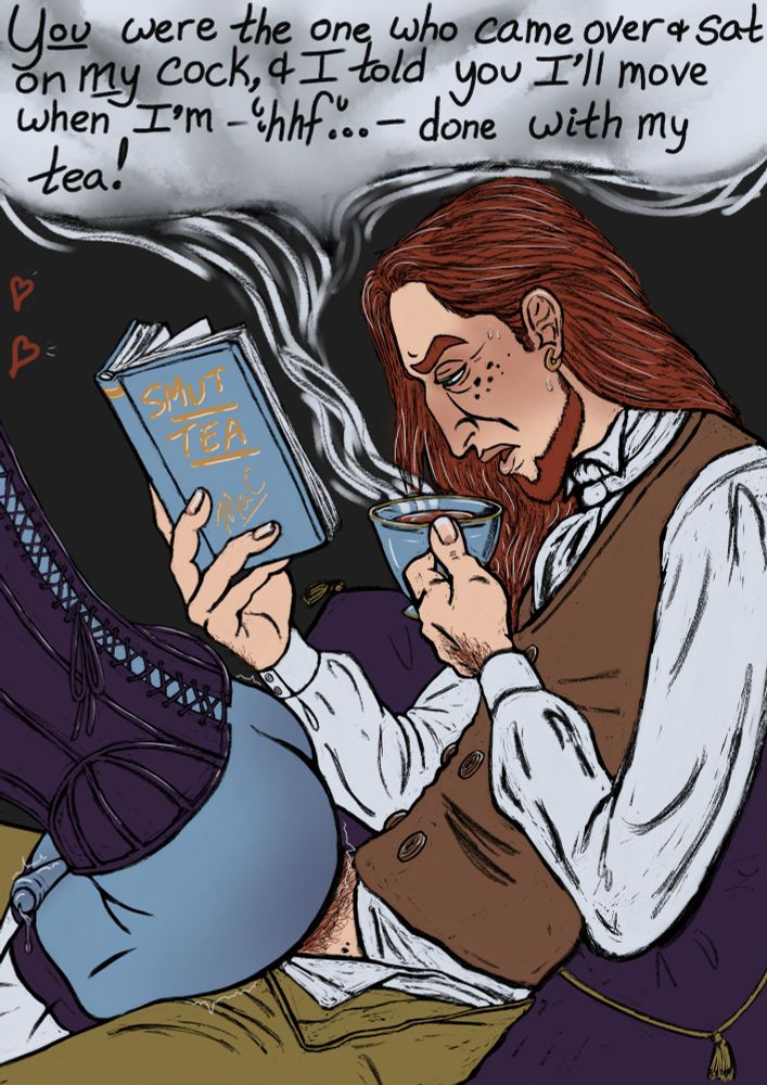 My attack on Charlotte Tangle for Artfuck2025 of their hot af OCs. Warm cocks and hot tea.