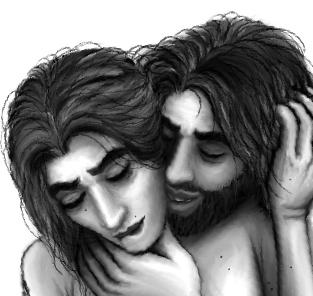 Closeup of their faces. I can pretend it's done, lol.