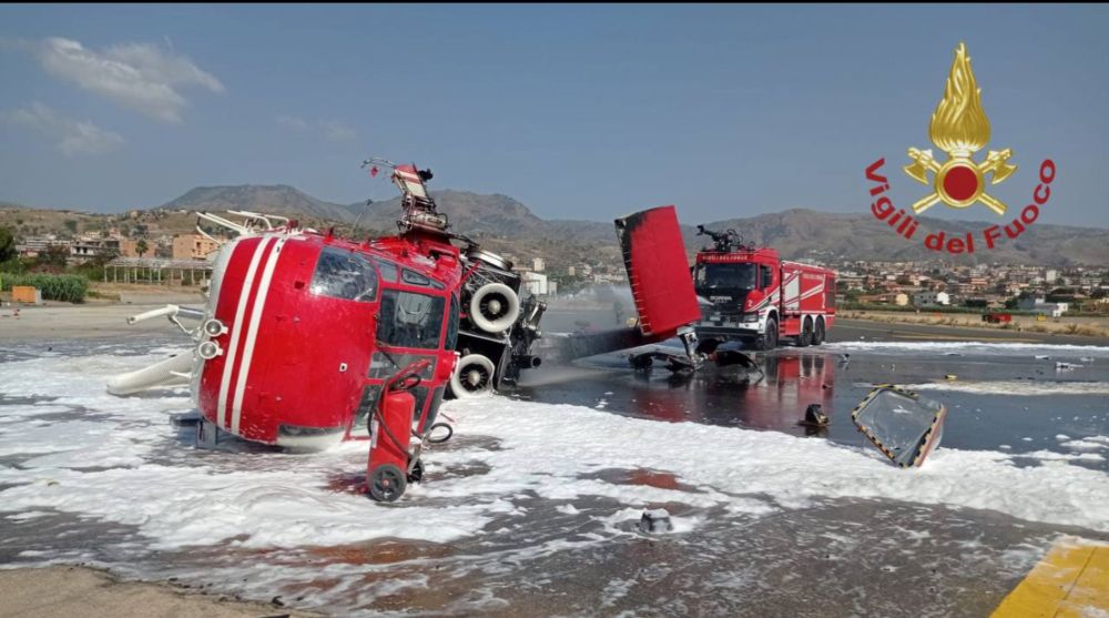 Calabria: incidente elicottero dei VVF. Salvi i pilotI