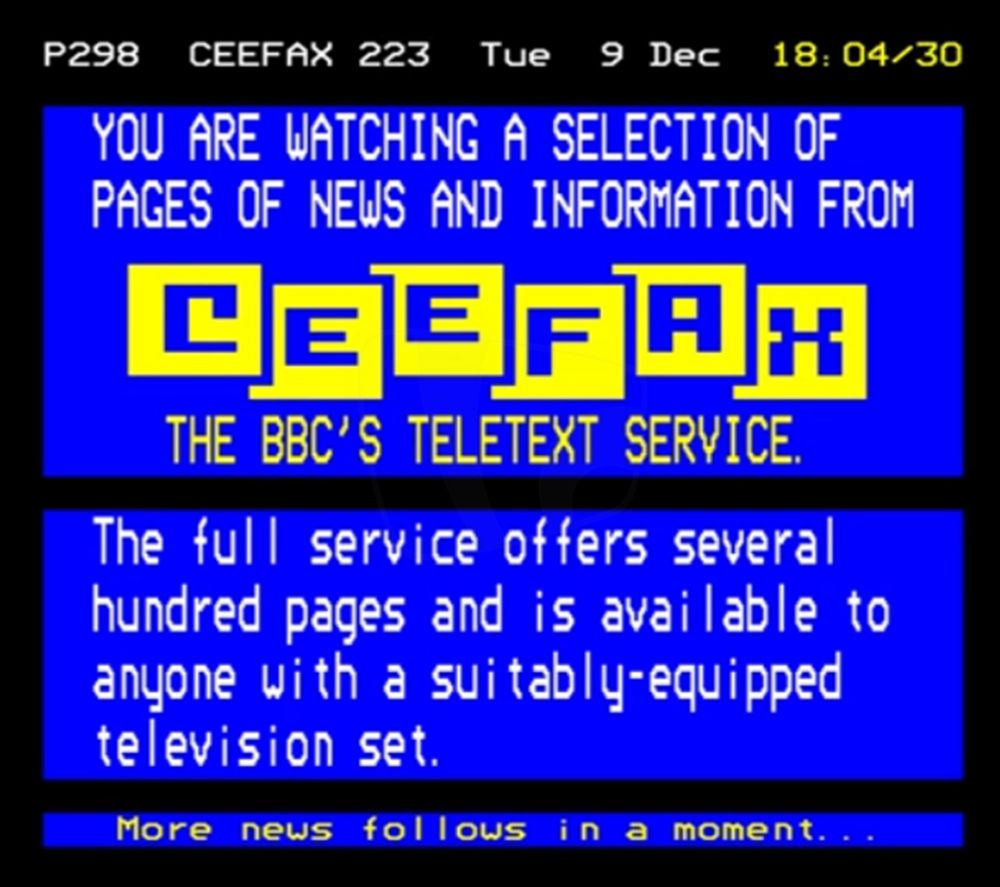 Reflections on teletext at 50 - Rewind