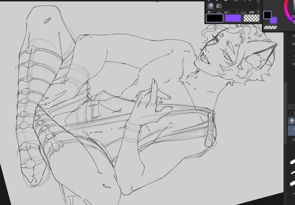 Its yeoden with his titties out