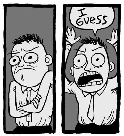 Angry "I guess" meme