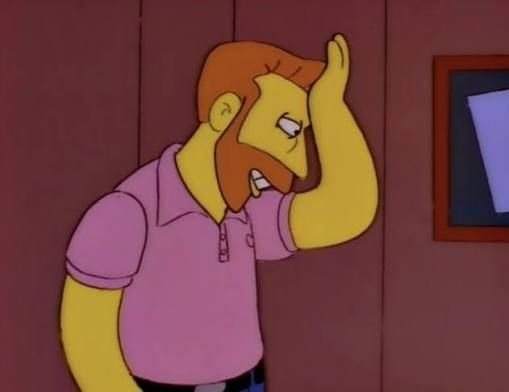 Hank Scorpio, slapping his forehead