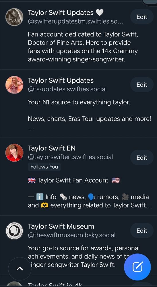 ts-updates
Taylorswiften
Theswiftmuseum