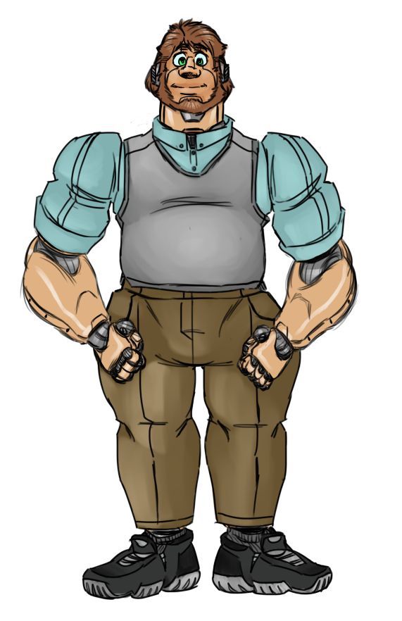 Neptune – 8, also known as Nathan or Nate, he's a former combat android, and now he is a civilian android, husband of one, Hector Ramone, father of a fellow android, Albert Ramone, he is your typical suburban dad who likes to dress sensibly and is the most gentle man in the world, even if he could tear apart a tank with his own bare hands!