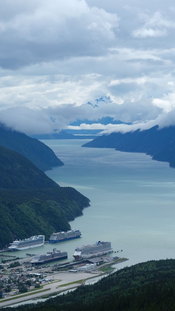 Haines and the Chilkat Mts in the far distance
