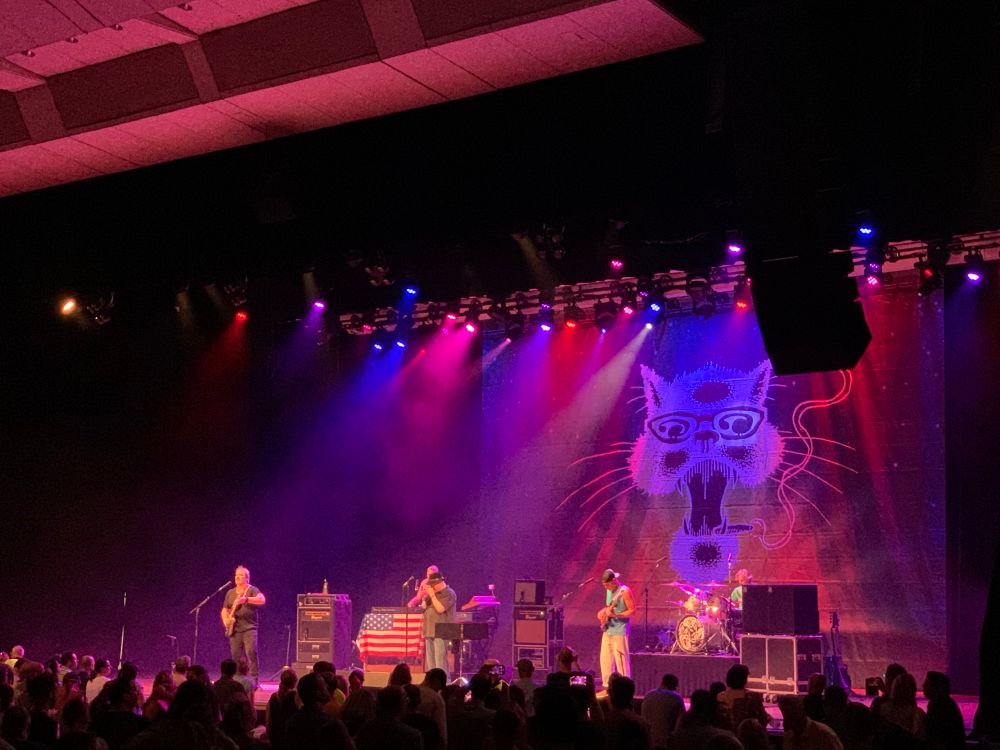 The band Blues Traveler performing at Ravinia outside Chicago