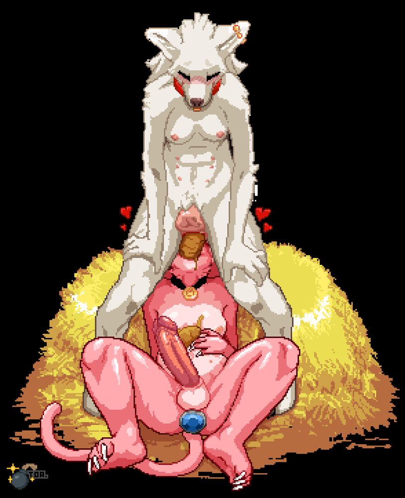 Baja shitting down Toas throat. Toa happily gulping it down with her cock fully erect and ready for the upcoming dirty anal.