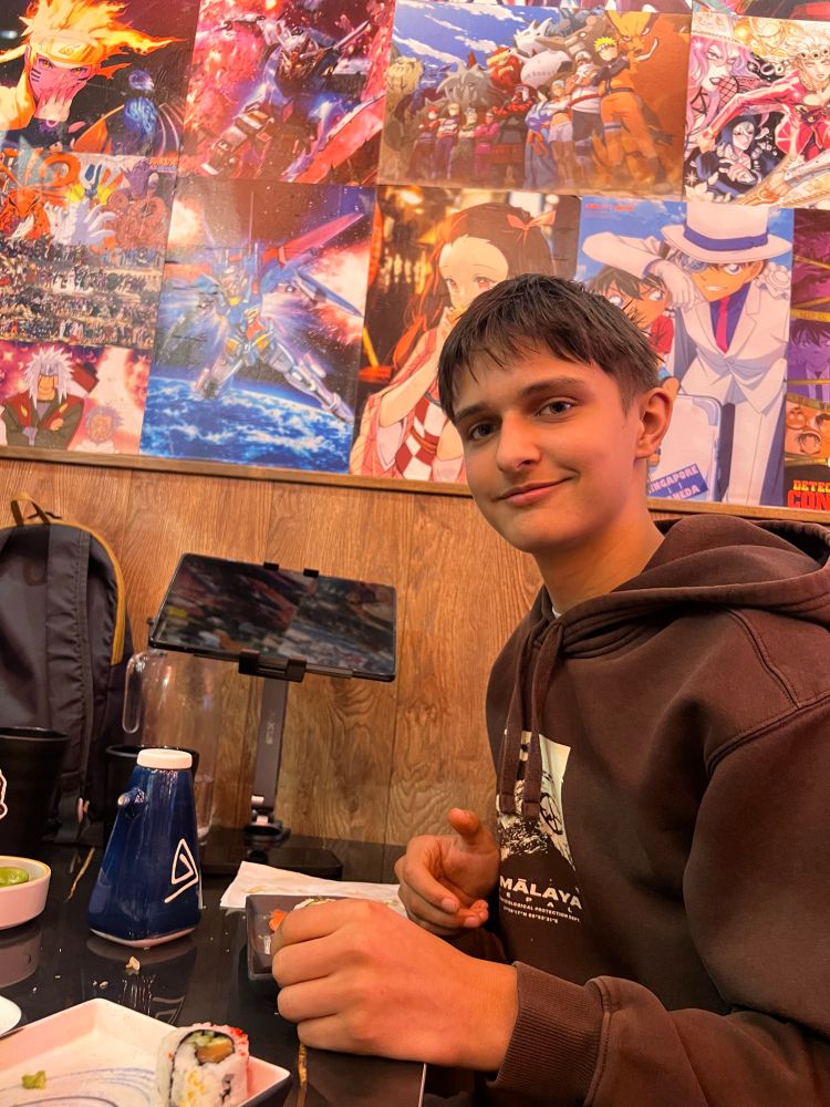 Mon fils très heureux de son choix de resto 