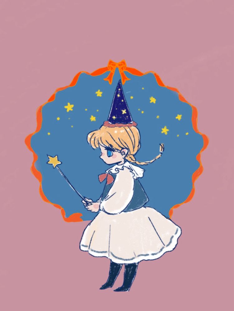 女の子の見習い魔法使いです🌠