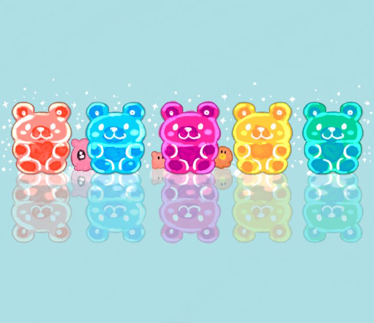 メンダコとひえひえのグミくま🍧