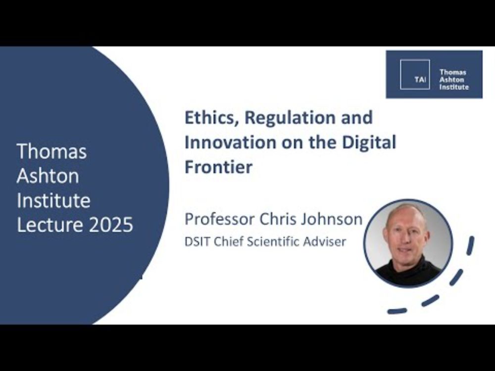 TAI Lecture 2025: Ethics, Regulation and Innovation on the Digital Frontier.