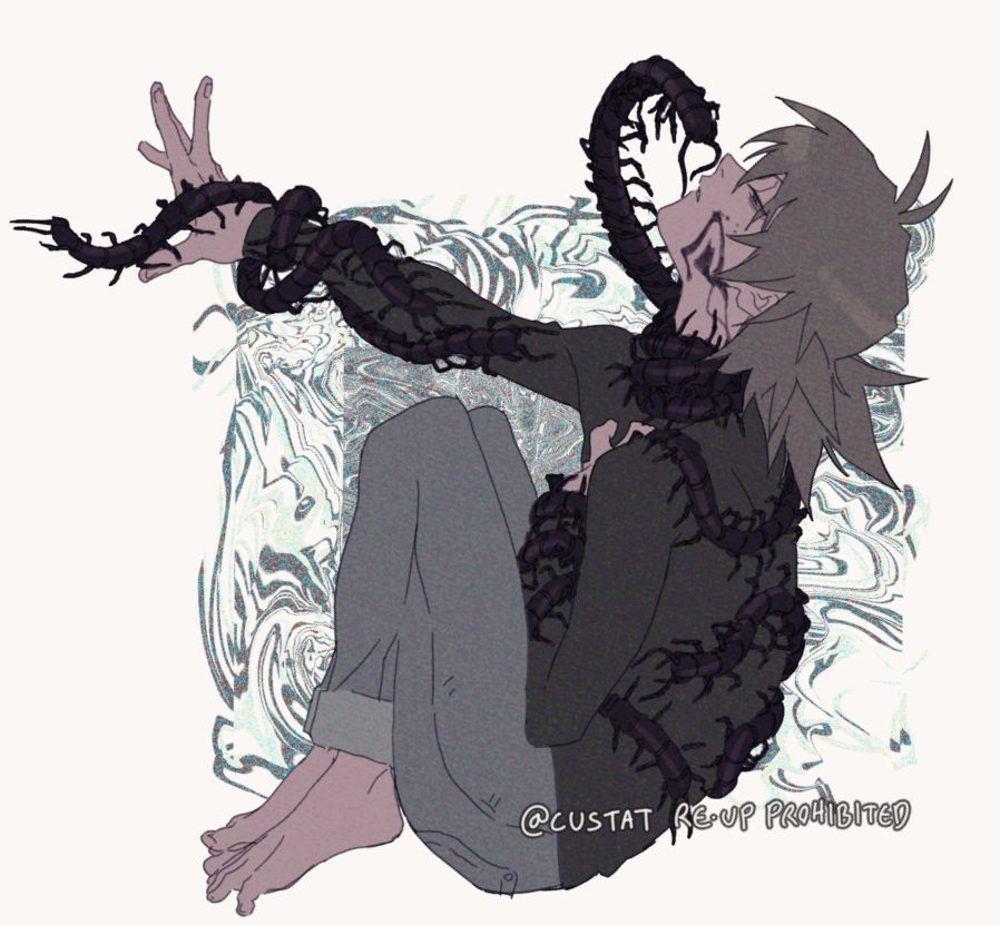 cw insects
.hack// Kaito covered in centipedes doodle
