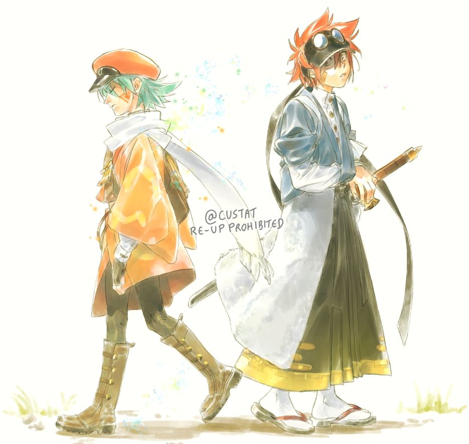 Drawing of Kite and Tokio from .hack// in two different 20th anniversary design outfits
Passing out of time
tokikai shippy