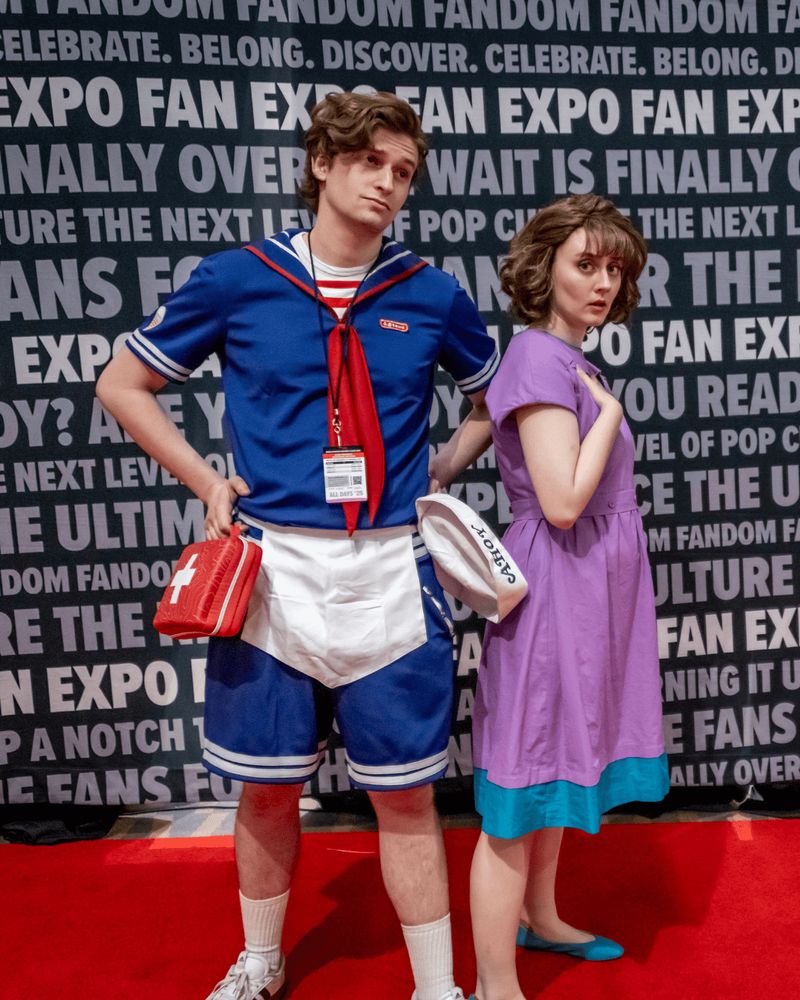 Image of Stranger Things cosplayers at FAN EXPO 