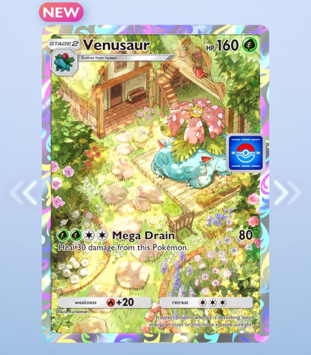 Pokémon event Venusaur card