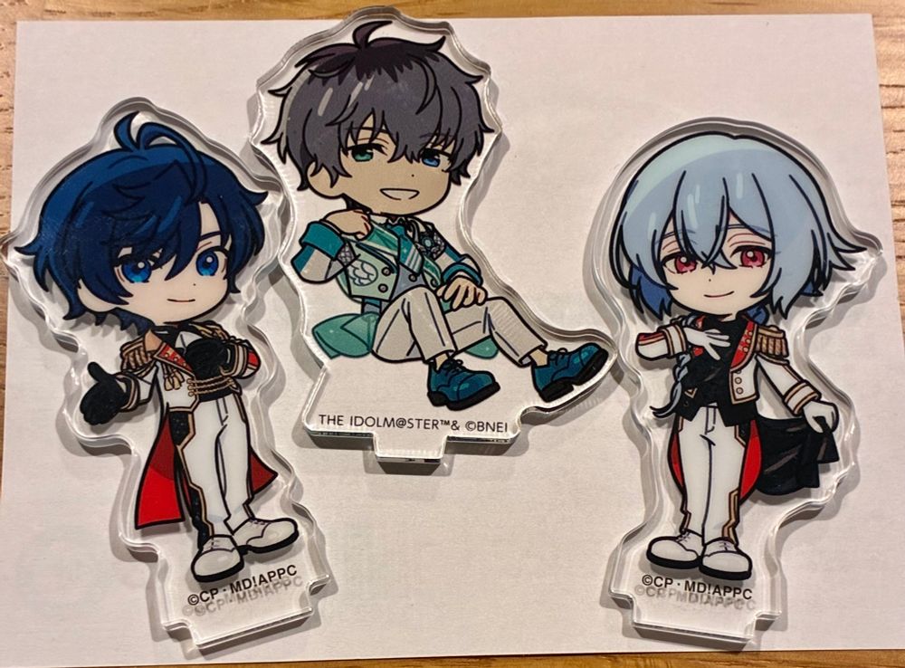 DREAM!ing望月悠馬、槙千鶴
SideM鷹城恭二
ウチこし先生作画のミニアクスタ