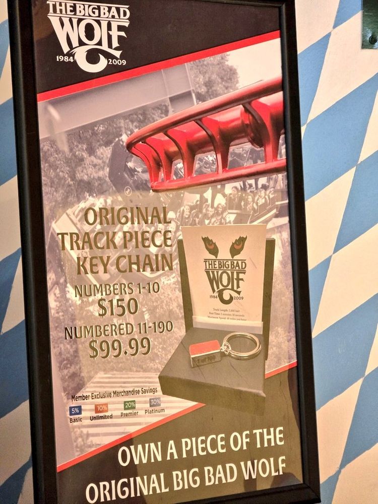 Big Bad Wolf Track Piece Sign