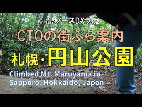 CTOの街ぶら案内「札幌・円山公園」円山に登ってみた_合同会社ノースDXラボ #北海道 #札幌 #dx #農業 #散歩 #健康 #ビジネス #円山公園 #円山 #円山 #トレッキング