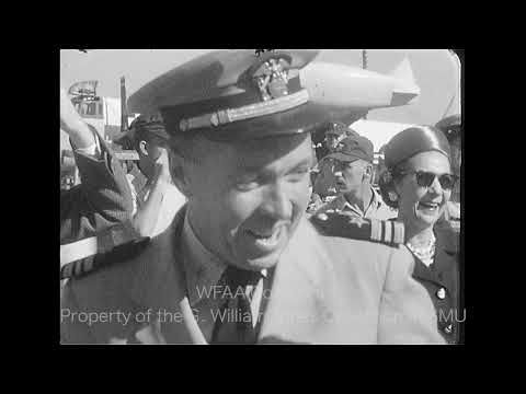 Families Greet Reservists Returning From Morocco At The Naval Air Station Dallas - October 1961