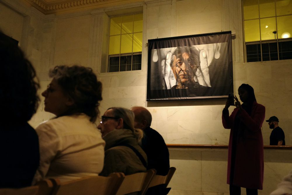 Opening Night at San Francisco City Hall. North Light Court.

Exhibition details: sfartscommission.org/experience-art/exhibitions/metaphors-recent-times