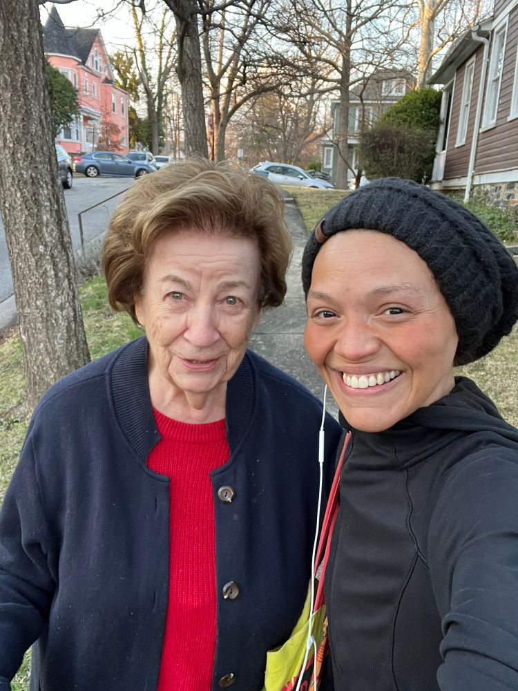 A photo of me and my amazing first grade teacher, Mrs. Nona Porter. 