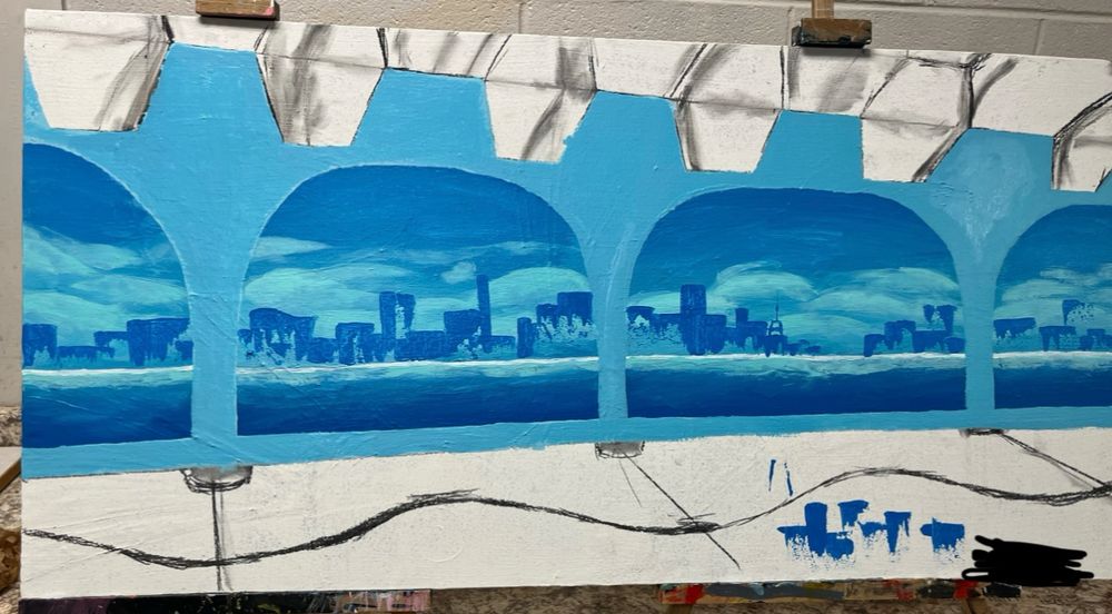 In-progress painting #1