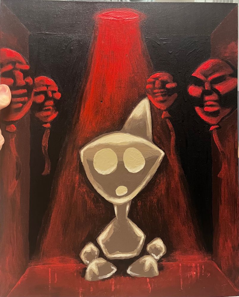 Final painting outcome, it’s dry! Yay!