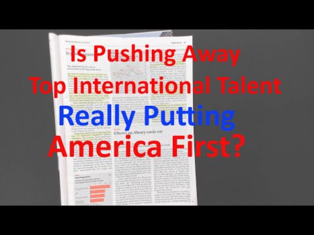 Is Pushing Away Top International Talent, Really Putting America First?